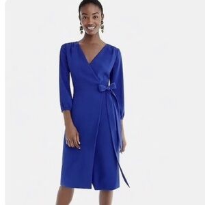 J. Crew Royal Blue Midi Dress